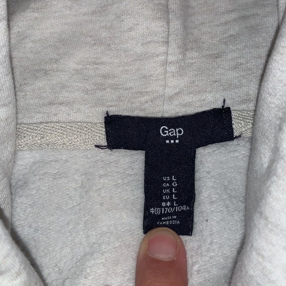 WOMENS GAP ZIP UP HOODIE LARGE - Picture 3 of 4